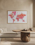 Plakat - Tatiana world map in Spanish
