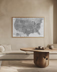 Poster - Highly detailed map of the United States Jimmy