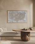 Plakat - Highly detailed map of the United States, Lucille