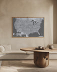 Poster - Highly detailed map of the United States, Paolo