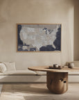 Poster - Highly detailed map of the United States, Glyn