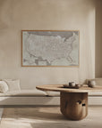 Poster - Highly detailed map of the United States, Gentry