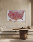 Poster - Highly detailed map of the United States, Tatiana