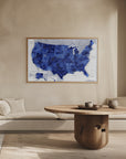 Poster - Highly detailed map of the United States, Gulzar