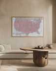 Poster - Highly detailed map of the United States, Gopi