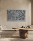 Poster - Gray vintage map of Stuttgart downtown Germany