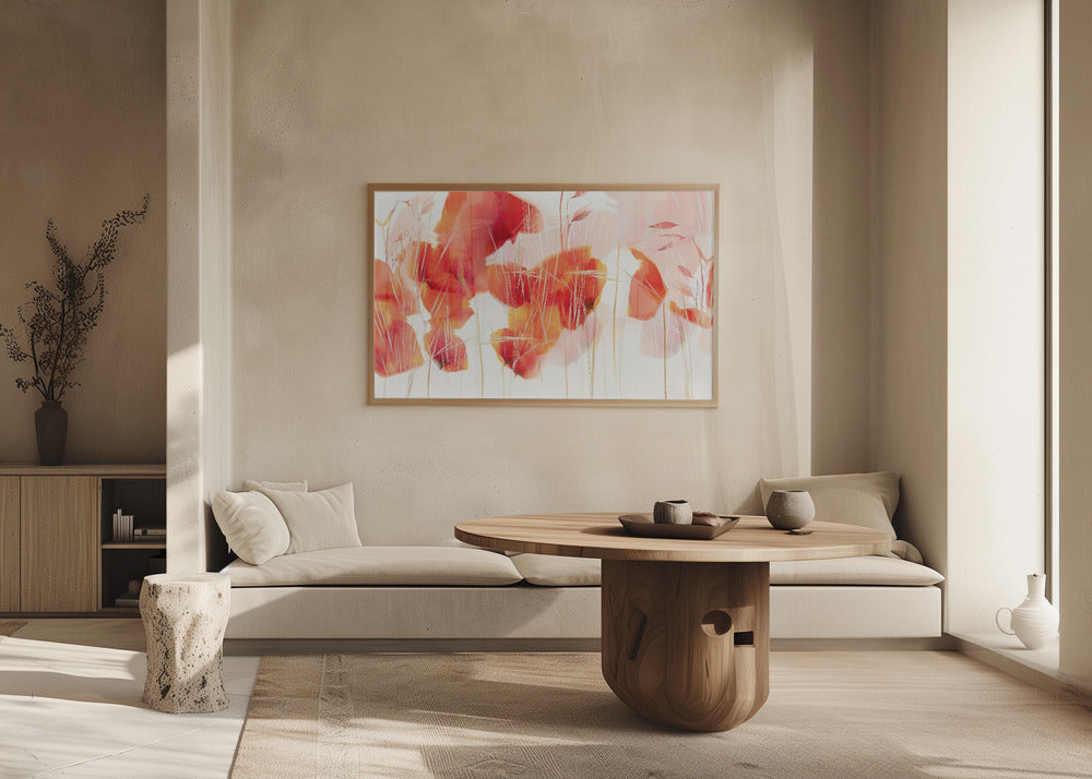 Plakat - Modern poppies