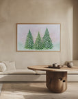 Plakat - The snowy trees