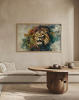 Poster - Lion Animal Vintage Art Illustration Wallart 06
