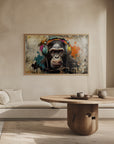 Poster - Monkey Animal Vintage Art Illustration Wallart 03