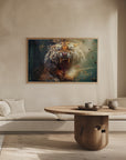 Poster - Tiger Animal Vintage Art Illustration Wallart 13