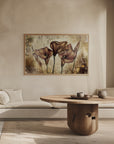 Plakat - Flower Floral Art Vintage Style 5