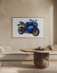 Poster - Blue Motorbike 06