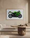 Plakat - Green Motorbike 05
