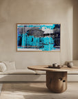 Plakat - Collage Architecture Blue