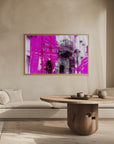 Plakat - Collage Architecture pink