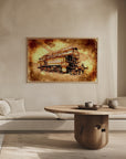Plakat - Train - Sepia Illustration 48