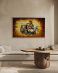 Plakat - Train - Sepia Illustration 75