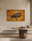 Plakat - Classic Car - Sepia Illustration 80