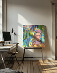 Canvas - Frida and her parrots - Admen.dk