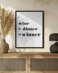 Plakat - Wine Dinner Winner