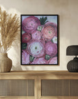Poster - Arleth ranunculus bouquet in cold pink
