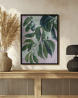 Plakat - Yoon leaves in pink