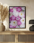 Poster - Scattered ranunculus in pink I
