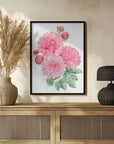 Plakat - Pacey pink watercolor bouquet