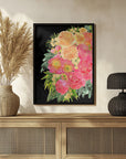 Plakat - Rekha floral art in bright watercolor
