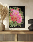 Plakat - Nanette floral art in bright colors