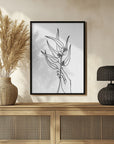 Plakat - Seeded eucalyptus line art