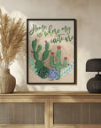 Plakat - Home is where my cacti are