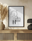 Poster - Hygge line art illustration