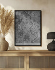 Plakat - Gray vintage map of Köln Germany