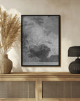 Plakat - Gray vintage map of Toulon France
