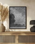 Plakat - Gray vintage map of Marseille France
