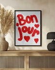 Plakat - Bonjour Hearts