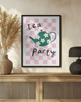 Plakat - Pink Daisy Tea Party