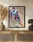 Plakat - Dynamic Soccer Player