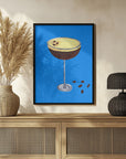 Plakat - Espresso Martini Blue