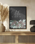 Poster - Let's stay in with frosty bouquet