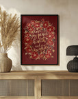 Plakat - Holiday wishes - red