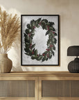 Plakat - Splatters holly wreath
