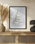 Poster - Lone fir in the snow