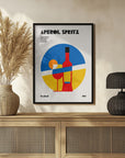Poster - Aperol Spritz Cocktail Bauhaus Art Print
