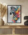 Poster - Colorful Zebra