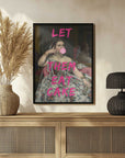 Plakat - Let Them Eat Cake, Bubble Gum Vintage Portrait