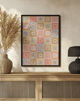 Poster - Colorful digital grandma squares III
