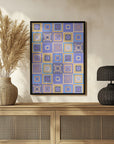 Poster - Colorful digital grandma squares IV